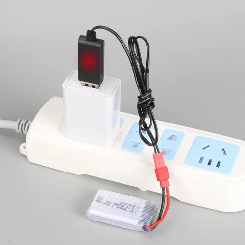 Vista 4 de 2 unids 3.7 V 800 mAh 25C 902540 Lipo batería recargable JST Plug con cargador USB para X56W X400 X400W X300C X400C X800 HS110 HS200 S670 V950hd