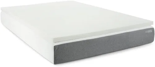 Vista 2 de eLuxurySupply Cubrecolchón de espuma viscoelástica de 1.5 pulgadas, protector de colchón que regula la temperatura, densidad de 2 libras para un