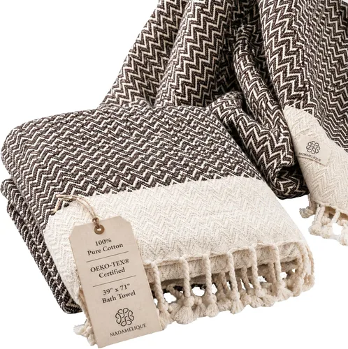 Vista 23 de Madamelique Exclusivo juego de toallas de mano de 2 a 18 x 40 pulgadas, toalla decorativa de baño para manos, cara, cabello, yoga, té, paños