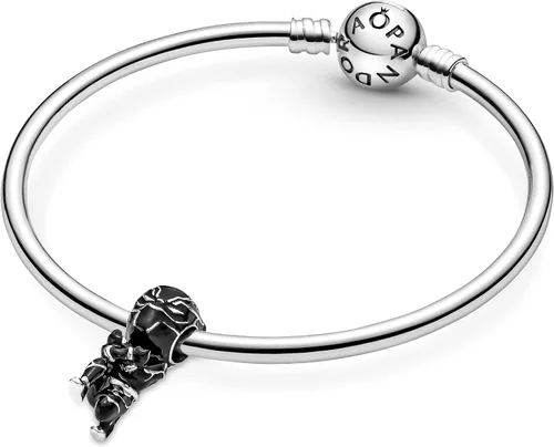 Vista 5 de PANDORA 790783C01 Marvel The Avengers Black Panther Charm Plata esterlina No es una piedra preciosa