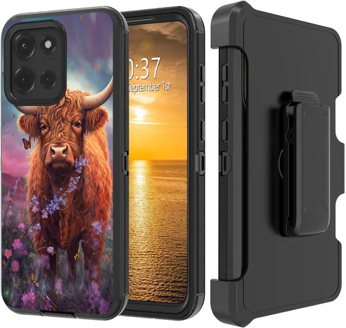 Vista 66 de Funda para Moto G Stylus 5G 2023 con funda de clip para cinturón y soporte, resistente de doble capa, resistente a prueba de golpes, para Motorola