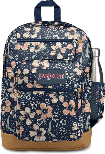 Vista 23 de JanSport Mochila genial con funda para laptop de 15 pulgadas, mochila grande para computadora con 2 compartimentos, correas ergonómicas, Negro