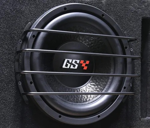 Vista 2 de GS Power Rejilla de barra de 8 pulgadas para subwoofer y altavoz en acabado cromado plateado o negro mate (1 unidad). También disponible en 10 y 12