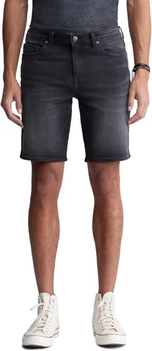 Vista 11 de Buffalo David Bitton Pantalones cortos de mezclilla rectos y relajados para hombre