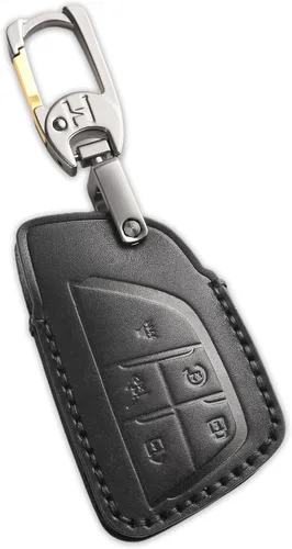 Vista 17 de Funda de llavero de cuero de 4 botones Hontumax para Chevy Tahoe Colorado Silverado Suburban Equinox Traverse, para GMC Yukon Sierra Acadia Canyon