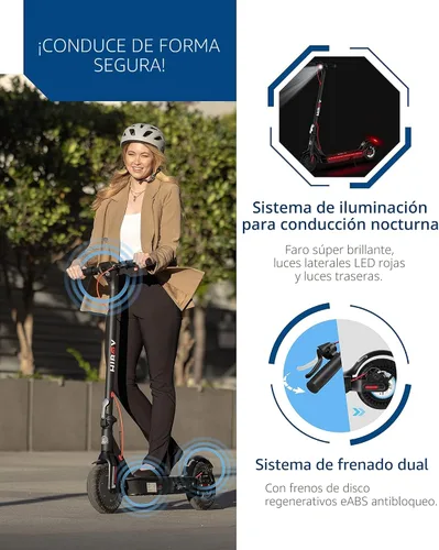 Vista 5 de Hiboy KS4 Pro Electric Scooter for Adults, 25-Mile Range, 19 MPH Negro