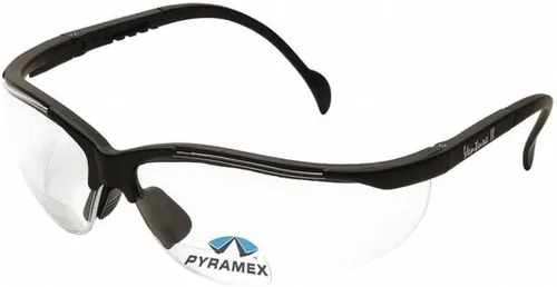 Vista 13 de Pyramex Venture II Bifocal Readers Safety Glasses Protective Eyewear, 2.5 Diopters, Amber