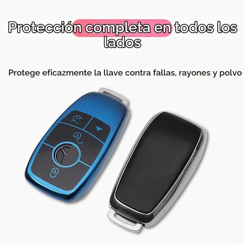 Vista 4 de Creativity Adecuado para funda de llaves Mercedes Benz. La caja de llaves de TPU suave avanzada es compatible con CLS CLA GLA AMG A C E S G GLC GLE