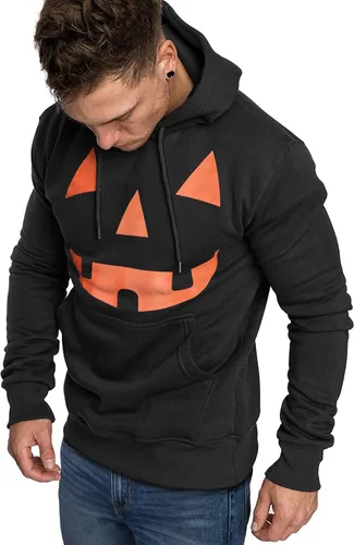 Vista 2 de COOFANDY Sudaderas con capucha para hombre, casuales, ligeras, de manga larga, con capucha atlética