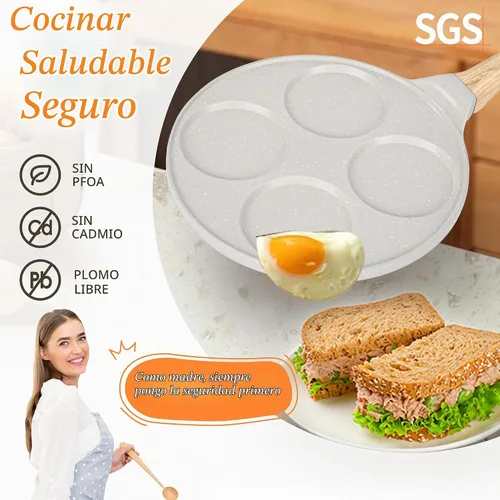 Vista 2 de Sartén para panqueques de 10.5 pulgadas adecuada para todas las estufas de Beige