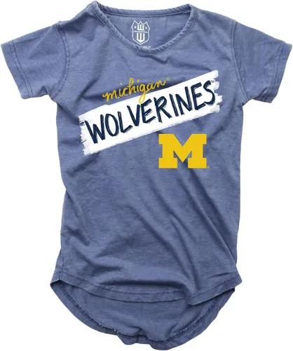 Vista 12 de Wes and Willy NCAA - Camiseta Burnout para niñas S/S