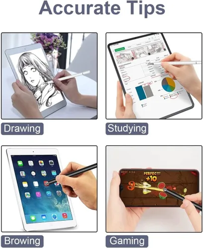 Vista 3 de Stylus compatible con Amazon Kindle Fire HDX 8.9 (versión 2013), 7 (versión 2013), HD 7 (versión 2013), 8.9 (versión 2012), lápiz táctil de aluminio