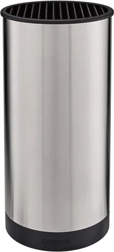 Vista 6 de Kyocera KB-U-BK - Bloque universal redondo para cuchillos de tacto suave, 8.8 x 4.3 pulgadas, color negro