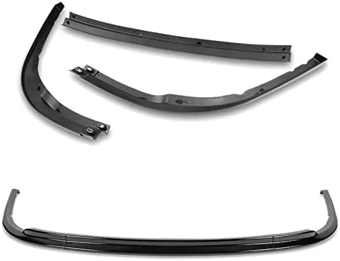Vista 4 de EPARTS - Juego de 3 piezas de alerón de parachoques delantero estilo CS para barbilla, protector compatible con Subaru Impreza WRX 2008-2010