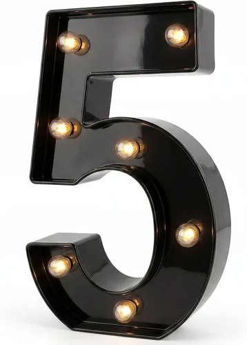 Vista 37 de Números de marquesina LED, números iluminados 2025 para fiestas, letras pequeñas iluminadas, número iluminado a pilas para cumpleaños o decoración