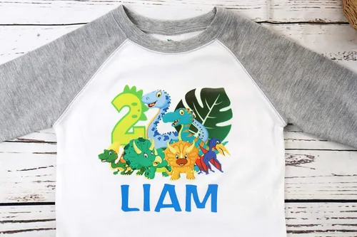 Vista 4 de Dinosaur Birthday Shirt Dinosaur Shirts for Boys and Onesies for Baby Boys Onederful 1st Birthday Boy 1st 2nd 3rd 4th 5th Toddler Birthday Shirt