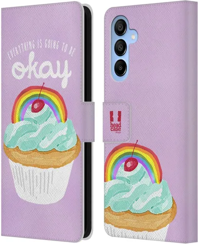 Vista 60 de Head Case Designs Assortment Cupcakes Happiness Leather Wallet Case Compatible with Samsung Galaxy A07 4G Surtido