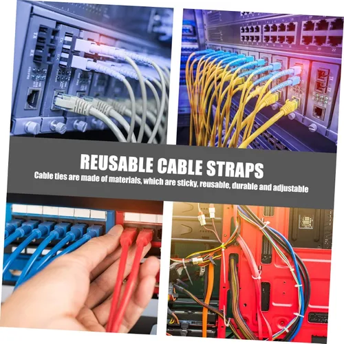Vista 9 de Organizador de cables de silicona para auriculares y cables USB, banda de amarre suave para almacenamiento, solución de gestión de cables