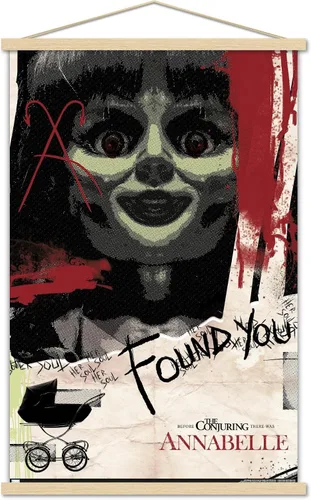 Vista 17 de Trends International Annabelle - Póster de pared de Found You, 14.725 x 22.375 pulgadas, versión enmarcada de madera de granero
