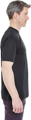 Vista 2 de UltraClub Cool & Dry Sport Performance Interlock Tee (8420), Negro