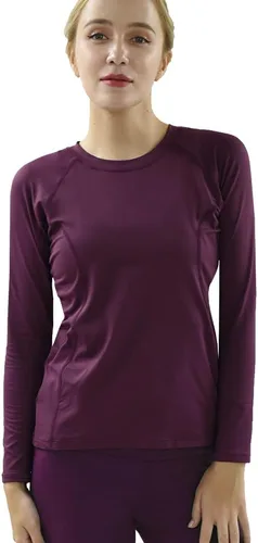Vista 22 de Private Island Camiseta de entrenamiento de manga larga para mujer con protección UPF 50+ (RGT)