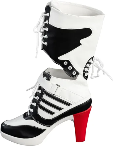 Vista 6 de Botas de tacón alto Harley Girl Villain Squad Halloween disfraz Cosplay