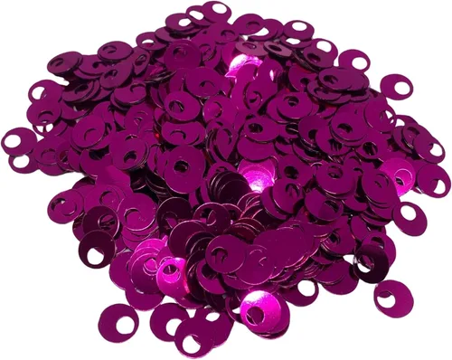 Vista 12 de Paillettes de lentejuelas redondas planas de 10/20/1.181 in, agujero de 0.157 in, mezcla de colores, lentejuelas acrílicas, 1,76 onzas (1.76 oz)