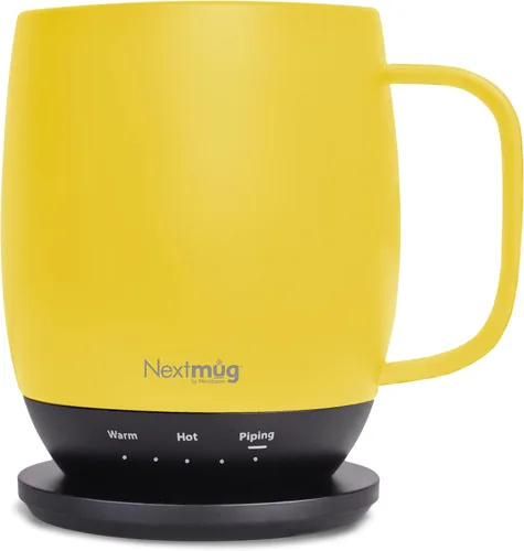 Vista 9 de Nextmug - Taza de café autocalentable con control de temperatura (negro, 14 onzas)