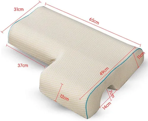 Vista 6 de Star Screen Almohada para parejas, almohada arqueada con espuma viscoelástica de rebote lento para reposabrazos, almohada de mano antipresión