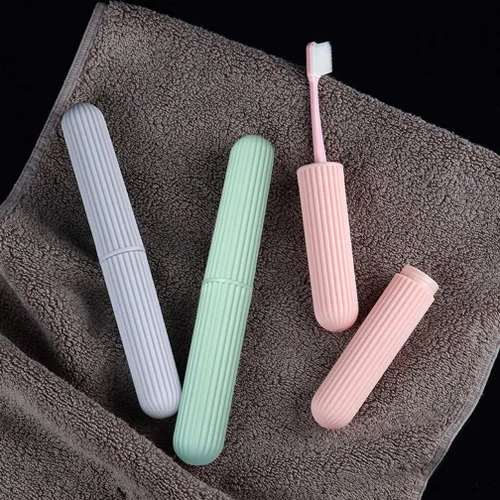 Vista 3 de Estuche para cepillos de dientes de viaje, envases para cepillos de dientes, 2 unidades Portátil, impermeable