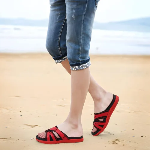 Vista 6 de COFACE Sandalias de recuperación deportiva para hombre, fascitis plantar, suaves, ligeras, ortopédicas