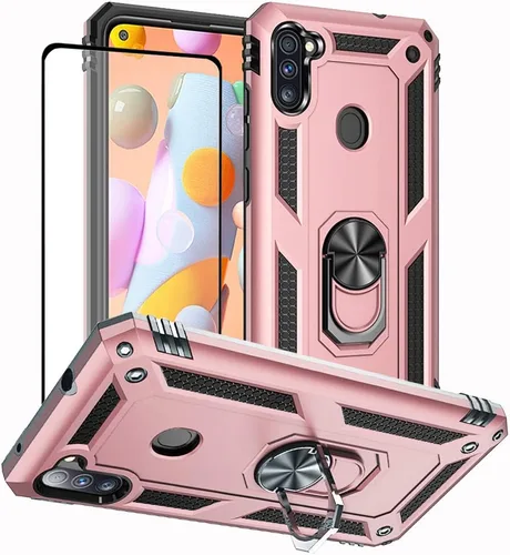 Vista 17 de Funda para Samsung Galaxy S10e: Galaxy S10e con protector de pantalla - Fundas protectoras de grado militar con soporte de anillo de dedo