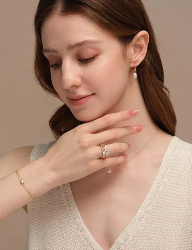 Vista 5 de Juego de anillos de compromiso de 3 quilates para mujer, anillos de circonita cúbica de corte ovalado, banda de boda, conjunto de pavé infinito