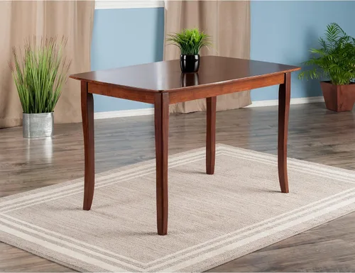 Vista 2 de Winsome Inglewood Mesa de comedor, resistente y elegante, mesa rectangular para comer y trabajar en oficina, cocina, comedor, muebles clásicos
