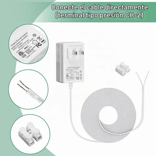 Vista 6 de Rollerhouse s 24V 1A 24W Blanco Enchufable Transformador DC Cargador Adaptador de Pared/Adaptador de fuente de alimentación/Cable de 5 pies, AC