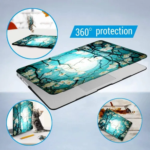 Vista 3 de iCasso Funda para MacBook Air de 13 pulgadas (versión anterior 2010-2017), carcasa protectora rígida de plástico y cubierta de teclado solo