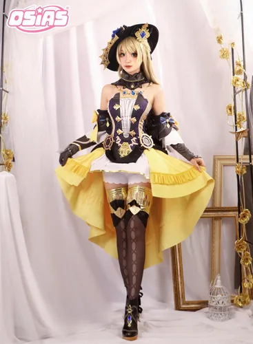 Vista 3 de OSIAS Edición mejorada Genshin Impact Navia Cosplay Disfraz