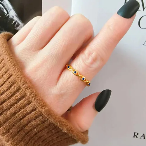 Vista 102 de 925 Sterling Silver Ring Minimalist Adjustable Rings Band Handmade Rings for Women Girls