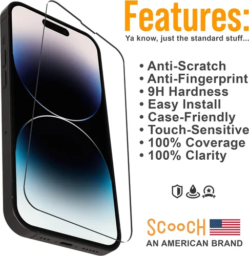Vista 16 de Scooch Protector de pantalla 5 en 1 para iPhone 11 (paquete de 3) con protector de lente de cámara (paquete de 2) vidrio templado 9H de alta