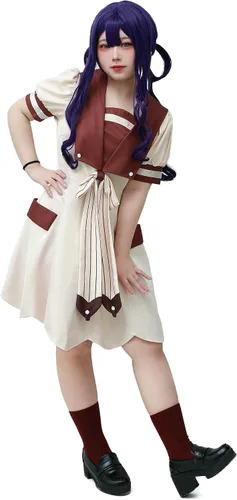 Vista 7 de C-ZOFEK Disfraz de cosplay Hanako-kun Akane Aoi para mujer