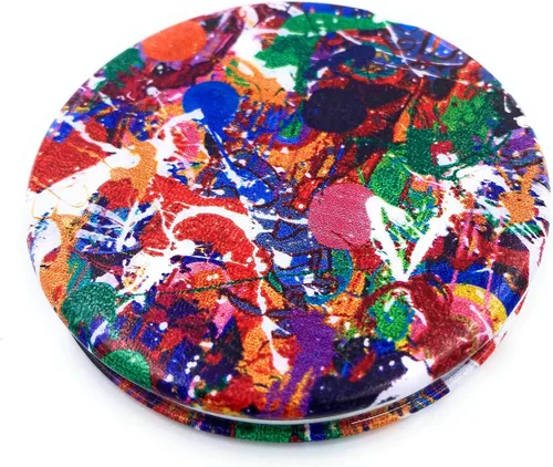 Vista 11 de Bonito espejo compacto de mano para niñas, espejo plegable para monederos, pequeño espejo de maquillaje, tamaño de bolsillo, espejo cosmético