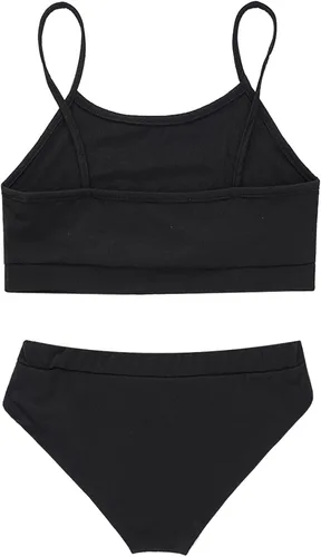Vista 2 de Traje de baño de bikini con estampado "Yes Daddy" para mujer, mini camisola, brasier con parte inferior de tiro bajo