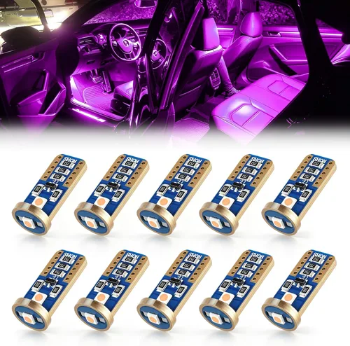 Vista 11 de iBrightstar Bombillas LED T10 168 194 de cuña extremadamente brillantes para interior de automóvil, cúpula, mapa, puerta, luces de matrícula