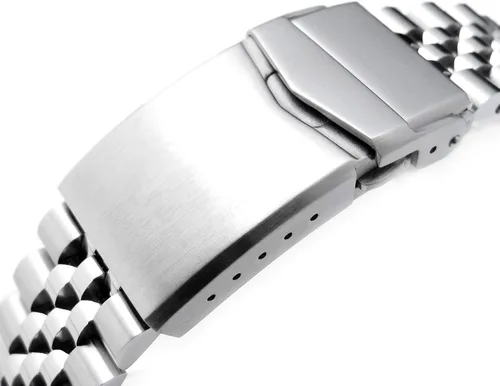 Vista 2 de Correa de reloj de metal Super-J Louis JUB de 0.866 in compatible con Seiko 5 5KX SRPD51 SRPD71 SRPE83