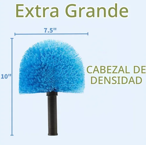 Vista 6 de 9 cabezales de plumero Webster para poste Cepillo removedor de telaraña Accesorio de cabeza de plumero de telaraña Se adapta a postes roscados