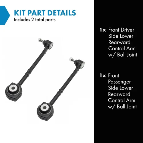 Vista 42 de Conjunto de Brazo de Control Inferior Delantero y Junta Esférica TRQ para Lado del Conductor y del Pasajero 2 Piezas Compatible con Ford Mustang GT