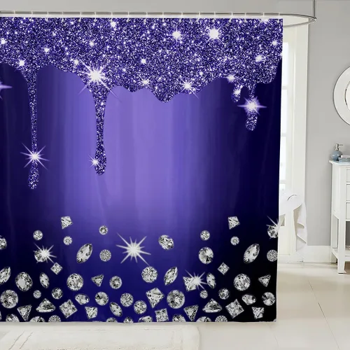 Vista 13 de Cortina de baño de flores de margarita para niños y niñas, cortina de ducha floral para decoración de baño, 72 x 72 pulgadas, retro, floral