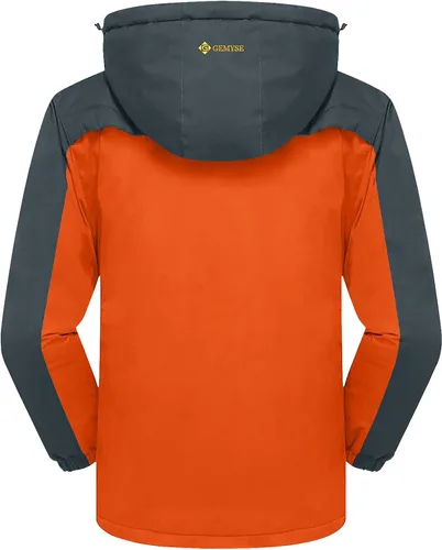 Vista 2 de GEMYSE chaqueta de esquí para hombre impermeable rompevientos para la nieve