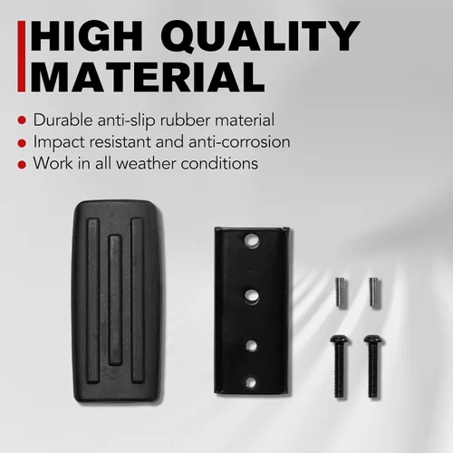 Vista 2 de AUPOWER Pedal de freno más grande para Can Am Ryker 600 900 todos los modelos, reposapiés de freno extendido, accesorios para estribos, color negro