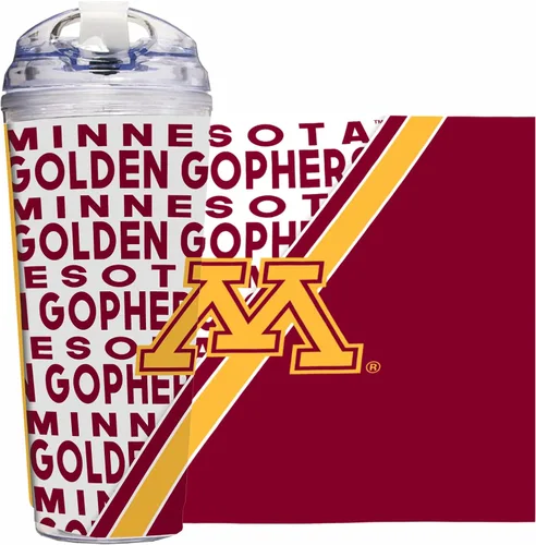 Vista 83 de Rico Industries Taza acrílica NCAA estándar de 24 onzas con tapa con bisagra, taza de doble pared oficialmente licenciada con pajita